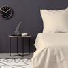 Bedding Set - 1 Duvet Cover 220 X 240 Cm + 2 Pillowcases 60 X 60 Cm - Sateen 100% Cotton - Cream