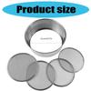Stainless Steel Soil Sifter Set for Gardening 8 Inch Diameter with 4 Interchangeable Mesh Sizes 0.7/1/3/5mm