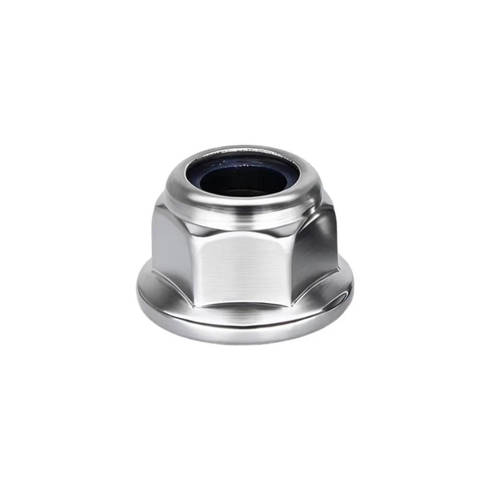 Nylon Insert Flange Lock Nuts Stainless Steel Serrated Nuts New Fastener Nuts  GB Standard
