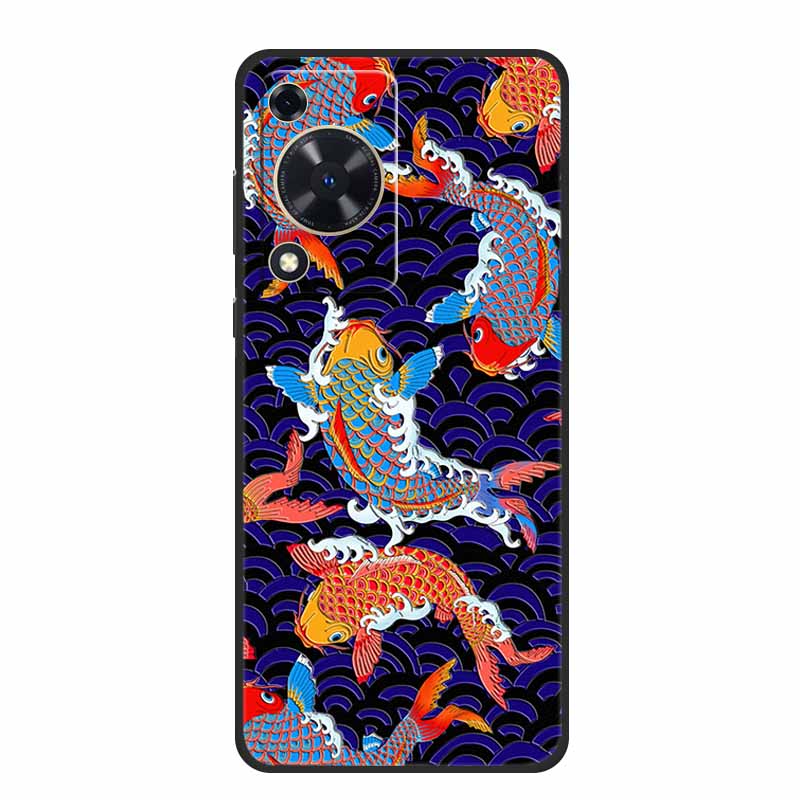 3D Emboss Case For Huawei Nova Y72s Y63 Y72 12s Pura 70 Pro Ultra P60 Pro Phone Case Y 72 S Y 63 Black Silicone Soft Back Cover