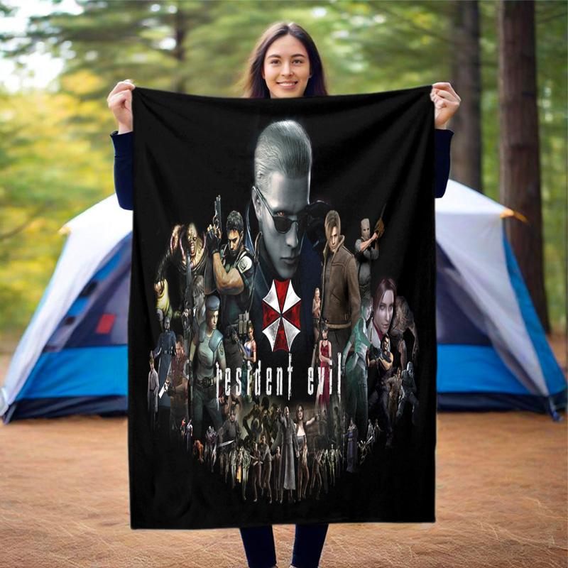 The sci-fi game Resident Evil features the Umbrella Corporation blanket a soft home furnishing nap decoration a warm Sherpa blanket for all seasons U6