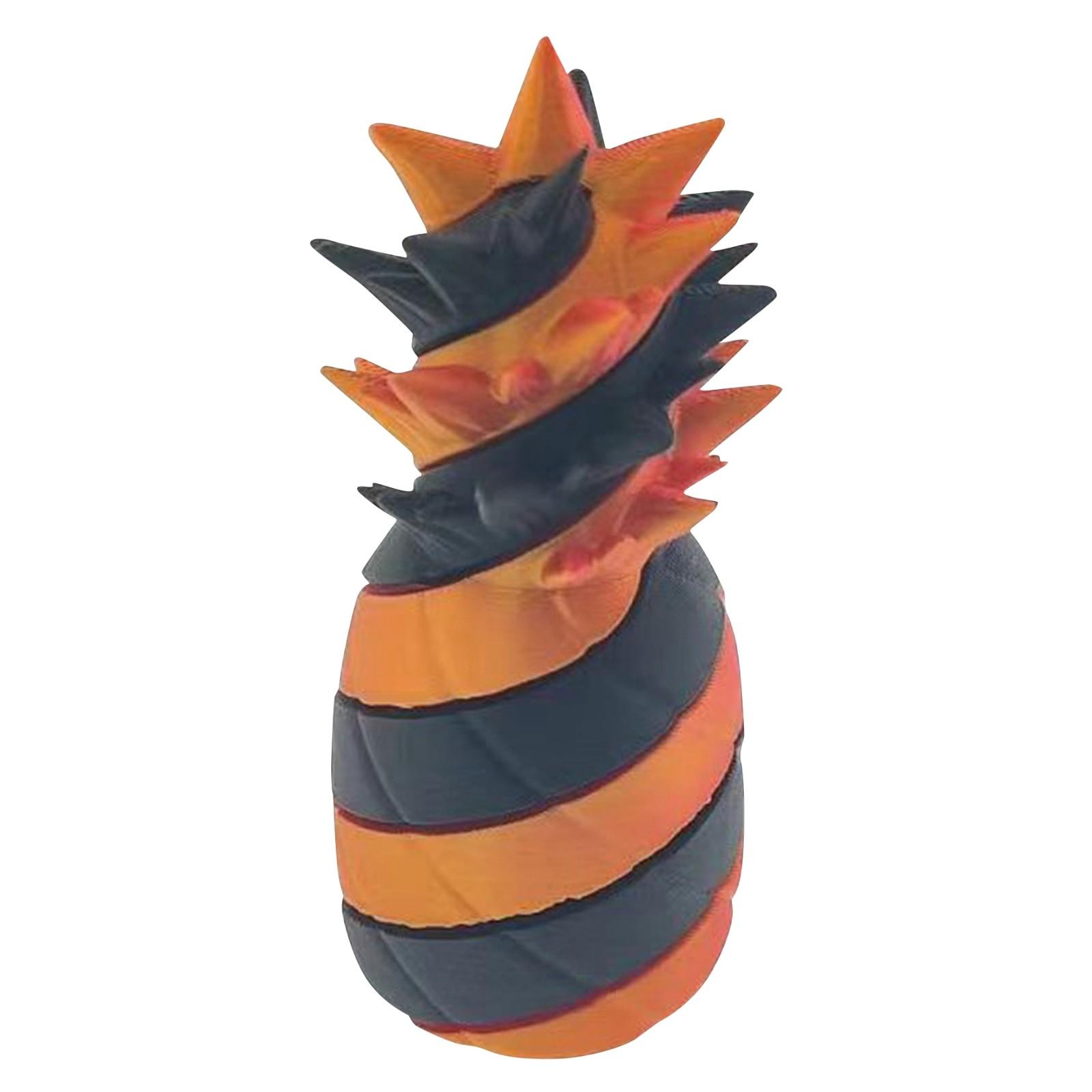 

3D-печать Декомпрессионная игрушка Ананас Вращающаяся музыкальная бижутерия Орнамент One Size