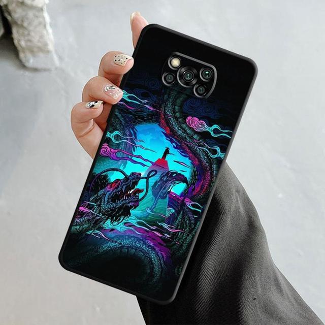 Samurajski smok wilk maska ​​dla Xiaomi Poco X3 Nfc X4pro X5 M3 dla Mi 12 13 11 10 10t 8 Note10 Lite 11ultra 11t Pro F1 okładka