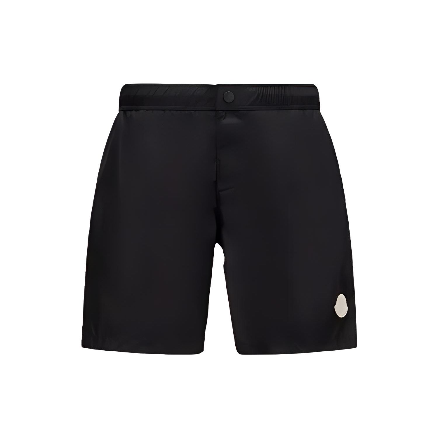 Moncler Logo Print Trekkoord Lose Rechte Shorts Heren shorts Zwart I10912C0001453326997 XL