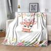 Baby Animals Floral Crown Blankets are suitable for living rooms,making them an ideal choice for outdoor travel and gifts.