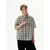 Kisko American Retro Textured Plaid Lazy Short-Sleeved Shirt for Men and Women, Cool and High-End Loose Shirt Trend
