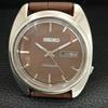 VINTAGE SEIKO AUTOMATIC 7009A JAPAN MENS BROWN COLOR DIAL WATCH A708542-1