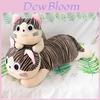 Adorable Grey Cat Plush Pillow Toy For Girls, Pp Cotton Filling, Short Plush Fabric, 25cm-55cm