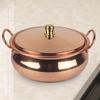 Pentola in rame, pentola da cucina, padella per stufato, realizzata a mano, elegante per piano cottura, induzione