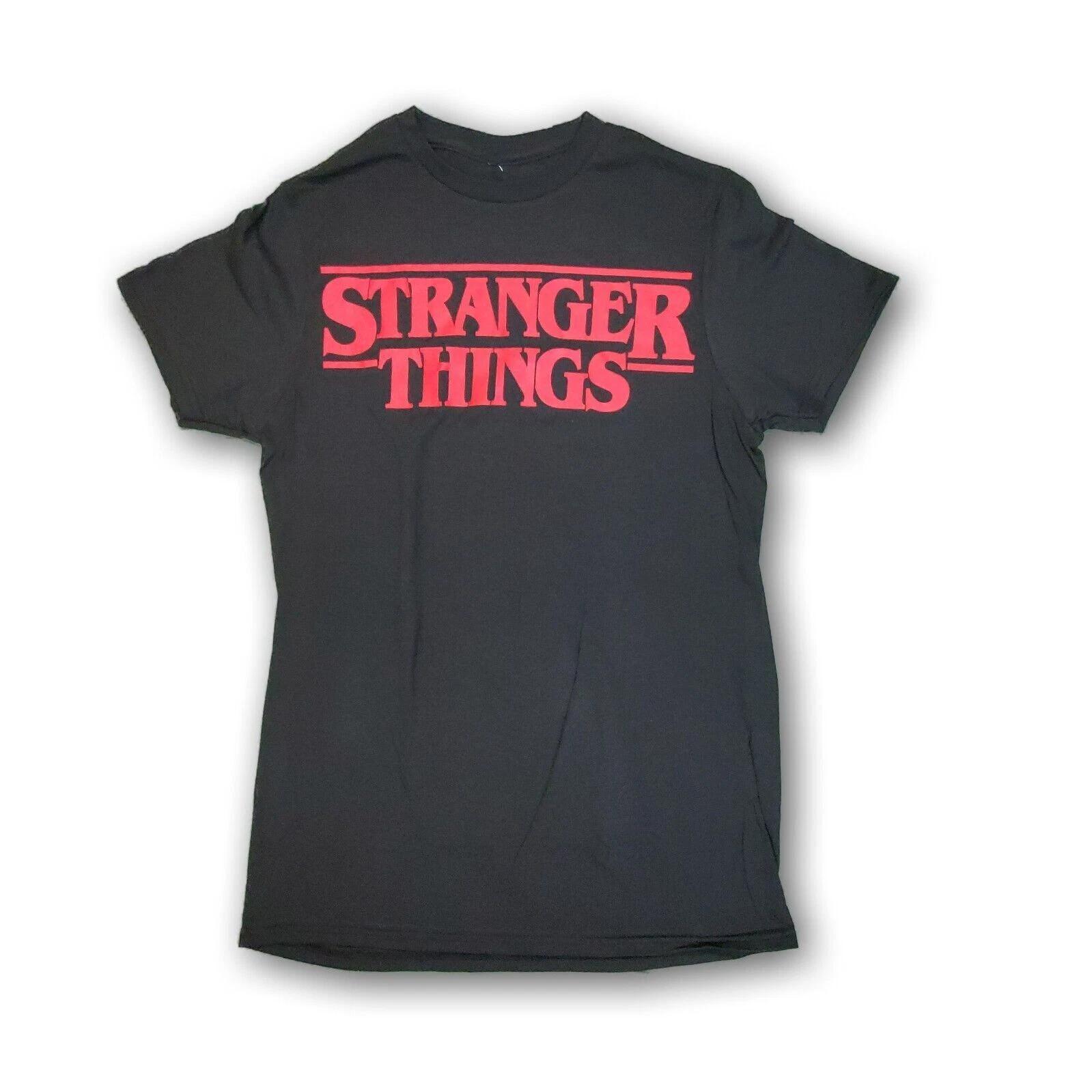

Черная футболка с коротким рукавом для взрослых мужчин Netflix Stranger Things 3XL