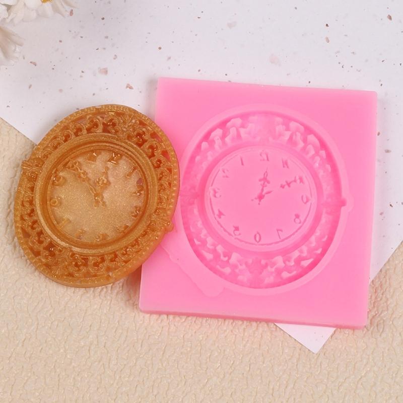 Reusable Clock Shaped Silicone Mould Food Grade Materials for Jewelry Making and Plaster Casting