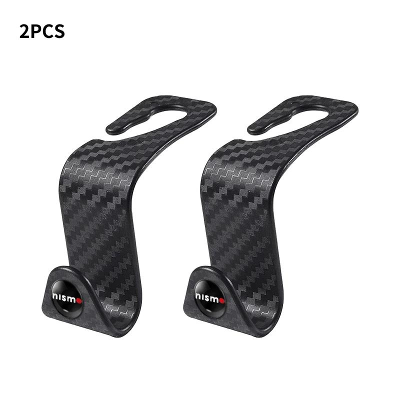 Car styling Car Seat Carbon Fiber Hook Car Accessories For Nissan Nismo X J10 J11 Trail Tiida Teana Skyline Juke X-trail Almera