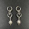 Punk Grunge Rock Rivet Chain Earrings Cool Fashion Geometric Drop Earrings Goth  Aesthetic Charm Jewelry Hip Hop Accessories