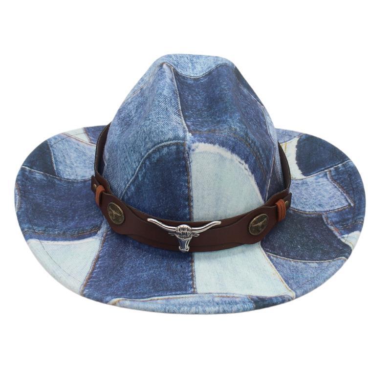 Travel Vacation  Hot Sale Jazz Hat Ethnic Style Fashion Street Shot Felt Hat Western Retro Cowboy Hat