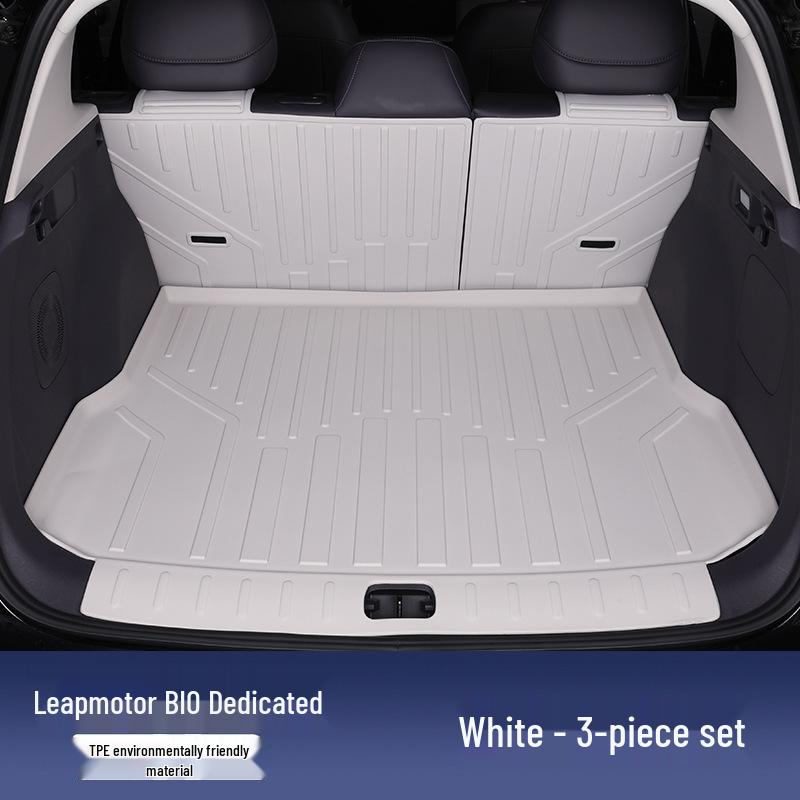 Leapmotor B10 TPE Floor & Trunk Mats: Full Coverage, Dirt & Wear-Resistant, Easy To Clean, Fits 25 Models, Original Car Color.