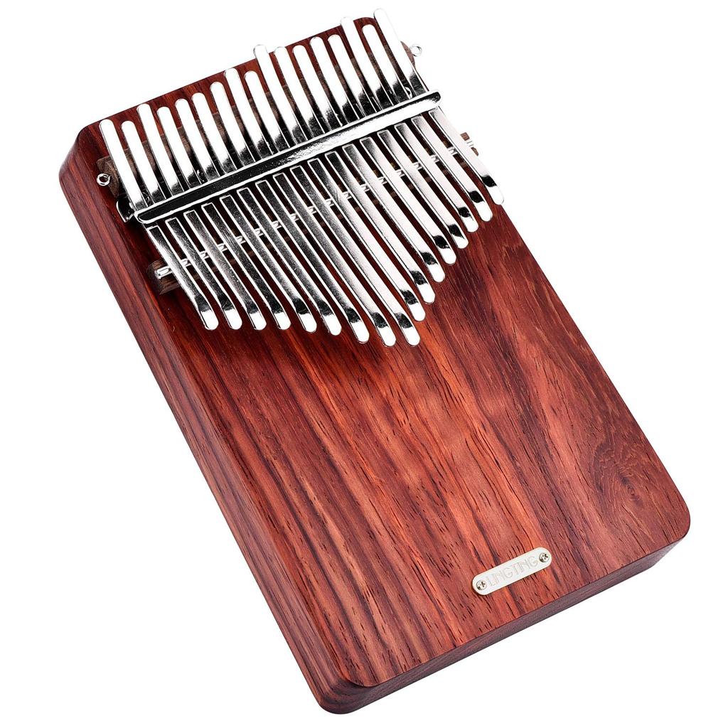 LingTing Kalimba 17-Key Thumb Piano in C Major African Bubinga Wood Storage Case for Beginners LT-K17A
