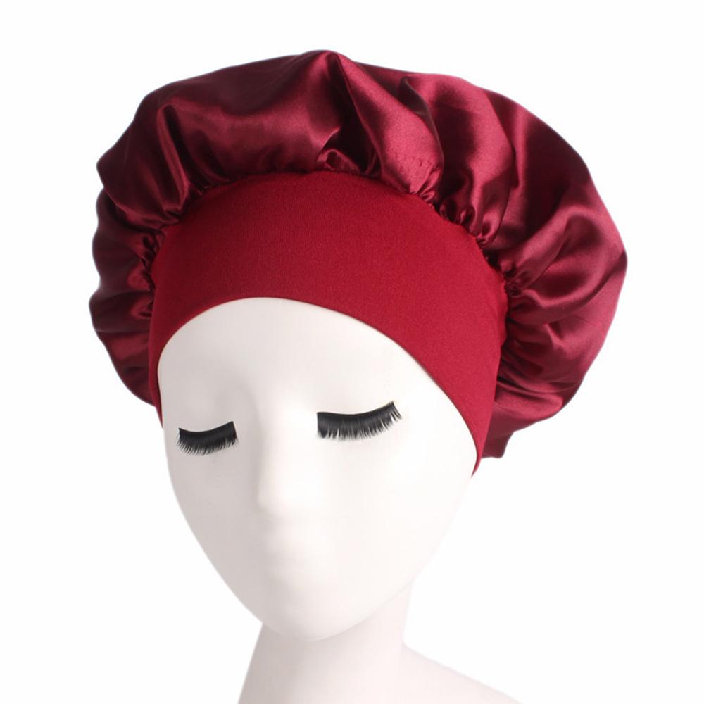 Bestmemories Silk Night Cap Household Sleeping Hat Long Hair Head Cover for Woman Housework Night Sleep Sleeping Hat Hair Protection Bestmemories Silk Night Cap Household Sleeping Hat Long Hair Head Cover for Woman Housework Night Sleep Sleeping Hat Hair Protection