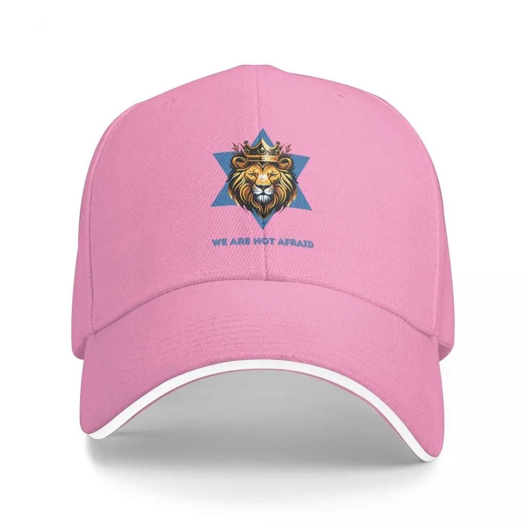 We Are Not Afraid In Blue Lion of Judah Baseball Cap Hat Man Luxury Designer Hat Cute Tea Hat For Women Mens