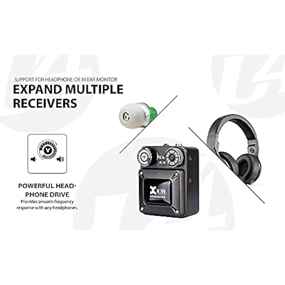 XVIVE X-VIBE U4 In-ear Monitor Wireless System (Receiver, Transmitter Set) XV-U4