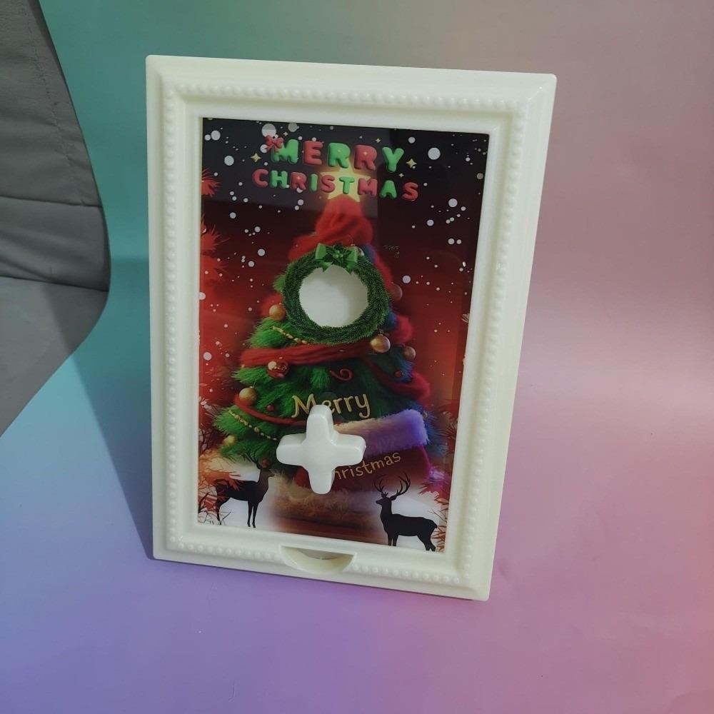 

Plastic Candy Box Dispenser Christmas Tree Pattern Candy Storage Storage Decors бежевый