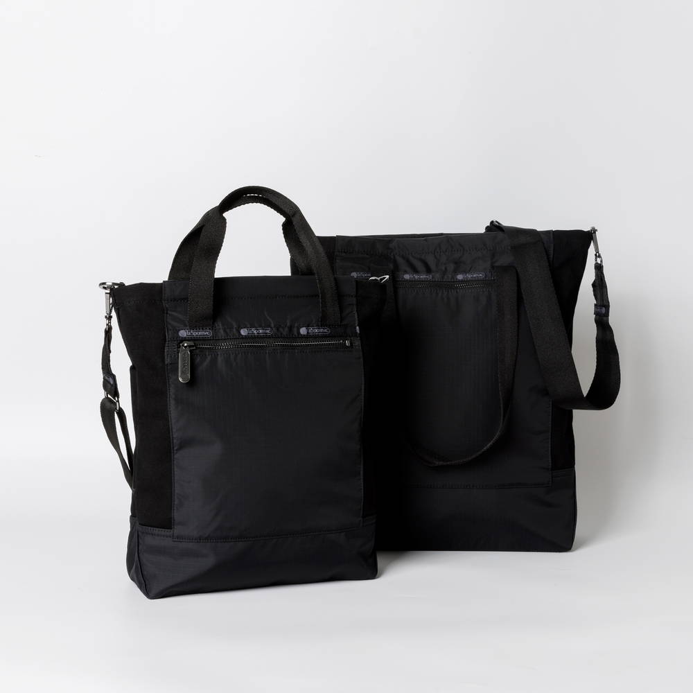 Lesportsac Midnight Black Canvas Mini Tote Bag [1387.C519]