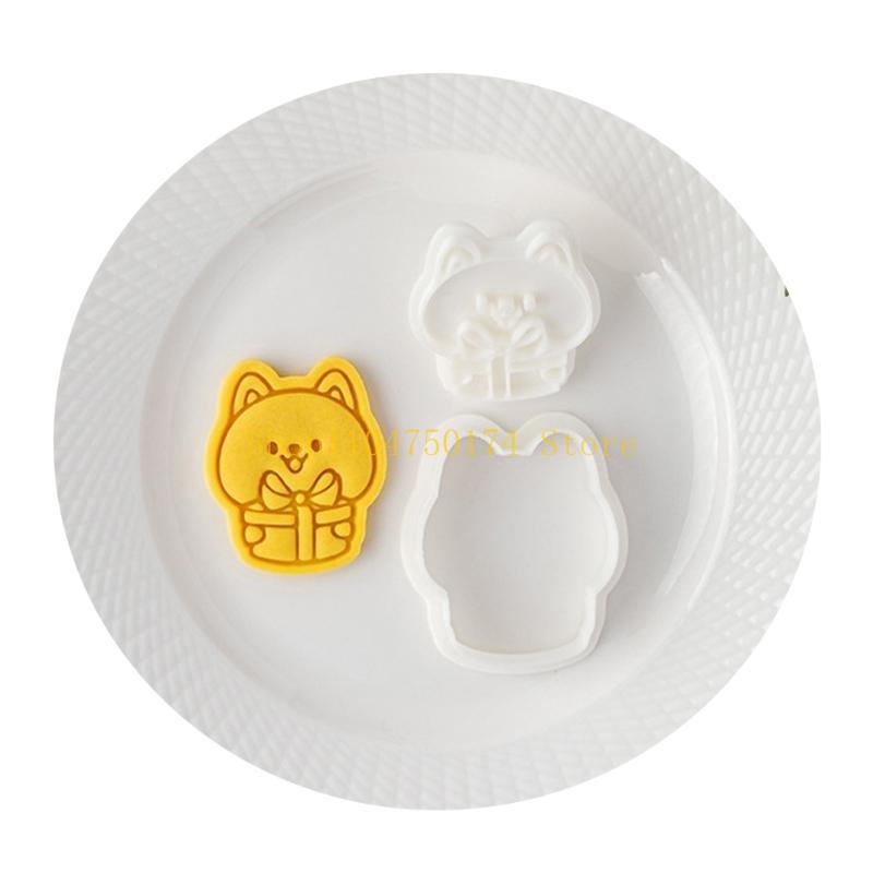 Biscuit Stamps Plastic Material Animal Cookie Molds for Special Greetings top sale