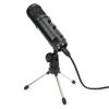Condenser Microphone USB Double Knob with Adjustable Tripod Set Kit for Broadcast Recording