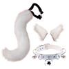 Simulated Plush Animal Ear Halloween Set Animal Tail Jewelry Cos Fox Ear Hair Clip Diffuse Exhibition Props Accessories