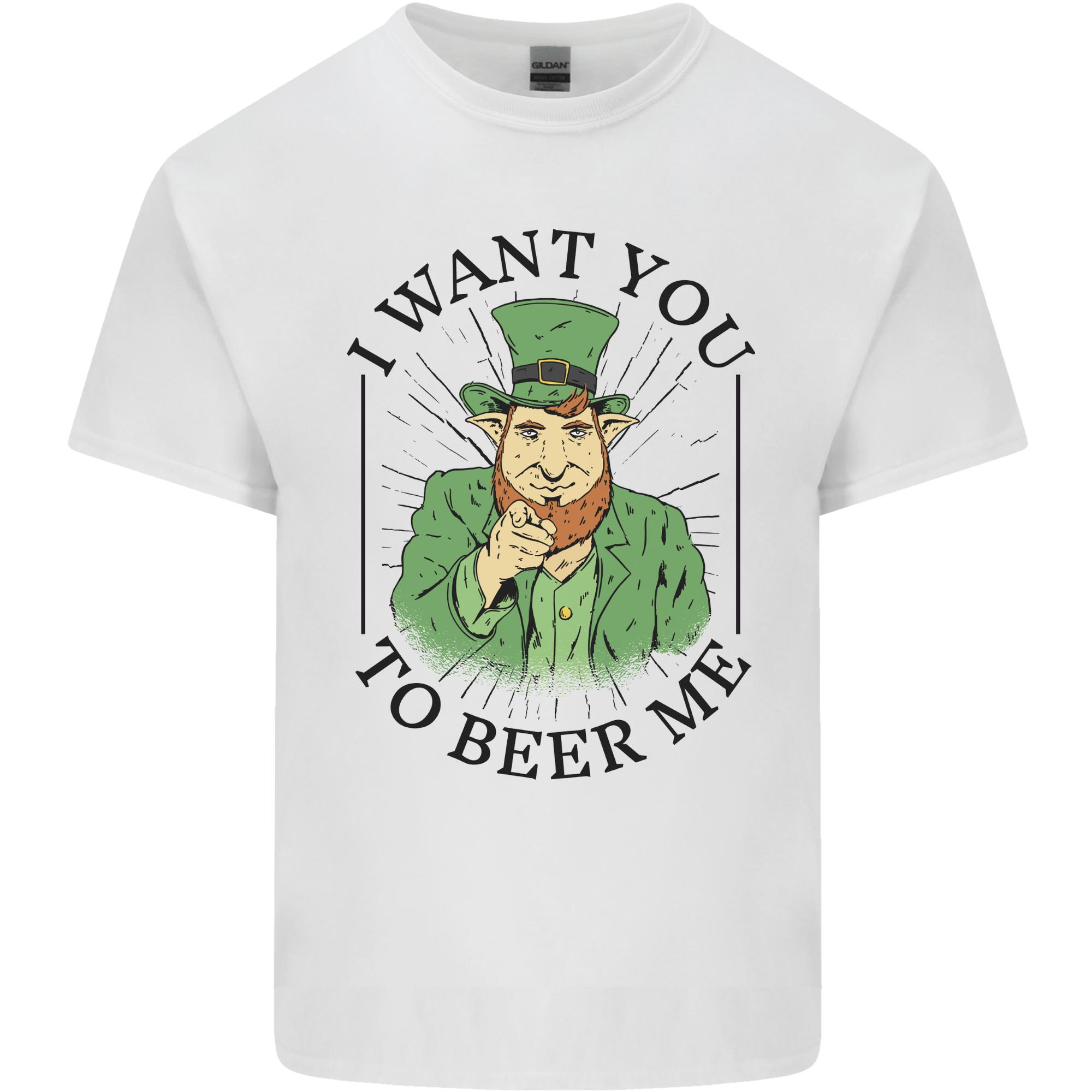 St Patricks Day I Want You to Beer Me Funny Unisexs Light Cotton TShirt S