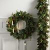 Christmas Festival Full PE Wreath: Wall & Door Hanging Decoration