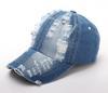 Warm Classic Denim Sports Hiphop Caps Unisex Men Women Distressed Hat Women Men Leisure Ripped Baseball Cap Snapback Hats