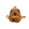 Lightweight Cute Capybara Plush Backpack - Stress-Reducing Student Bag