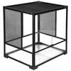 Large Reptile Tank Reptile Cage Alloy Glass Large Reptile Terrarium for Scorpions, Spiders, Geckos, Snakes, Tortoises 60*45*60cm
