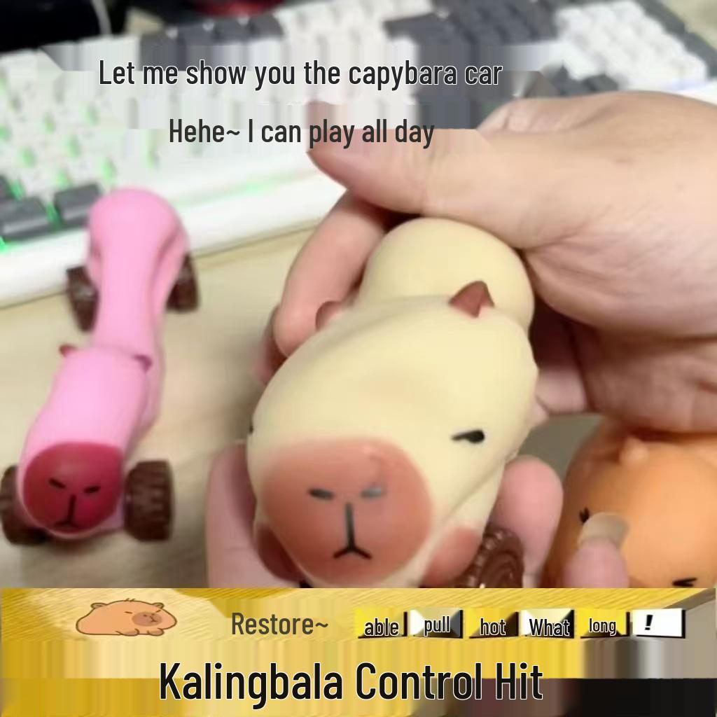 Capybara Lala Deformation Toy: Creative Four-Wheeled Sand-Filled Gliding Car