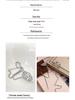 Yinruitai S925 Sterling Silver Pig Nose Tassel Earrings - Korean Celebrity Style Niche Ear Cuff Jewelry for Women.