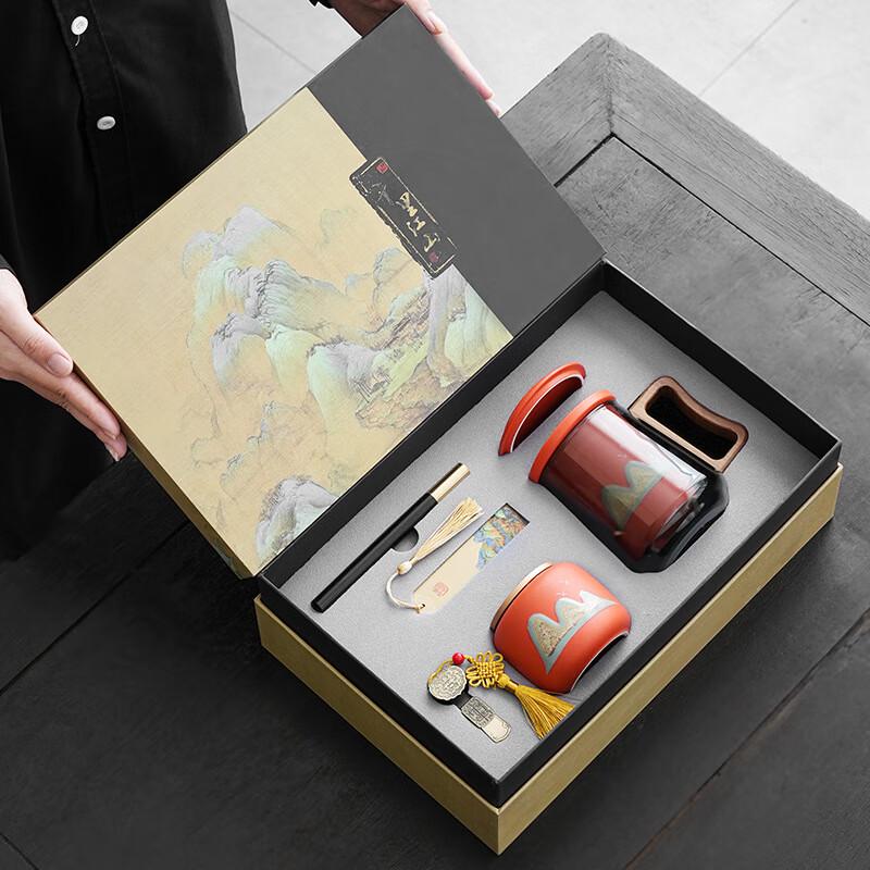 JANLA A Thousand Miles Ceramic Office Gift Set