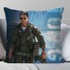 Movie T Top Gun Maverick Pillow Case Square Pillow Bedroom Sofa Leisure Comfort Cushion Car Living Room Home Decoration