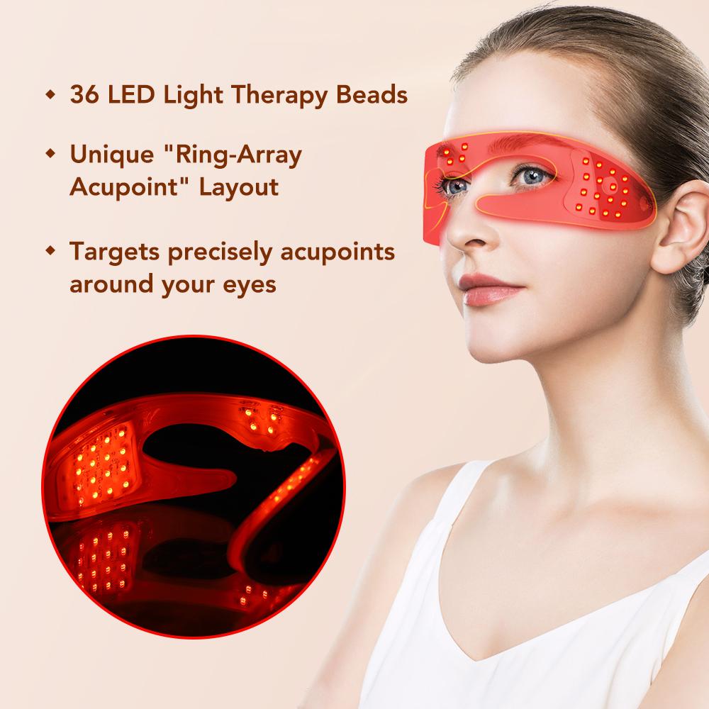 Led Light Electric Eyes Massager Glasses Microcurrent Eye Face Beauty Device Eyes Bag Remover for Dark Circles Puffiness Wrinkle