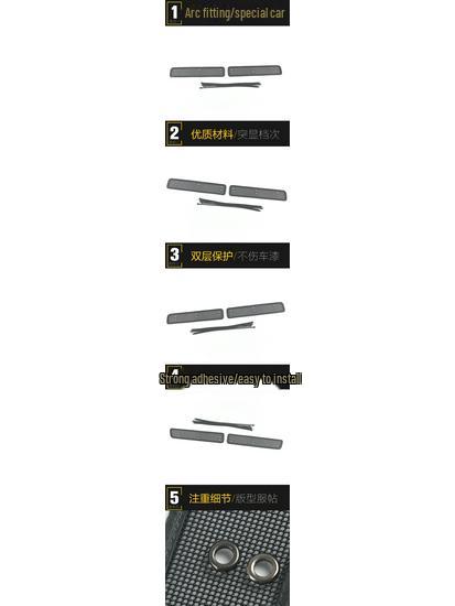 18-20 I3 Diamond Mesh Radiator Protection Screen & Decorative Car Sequin Cover