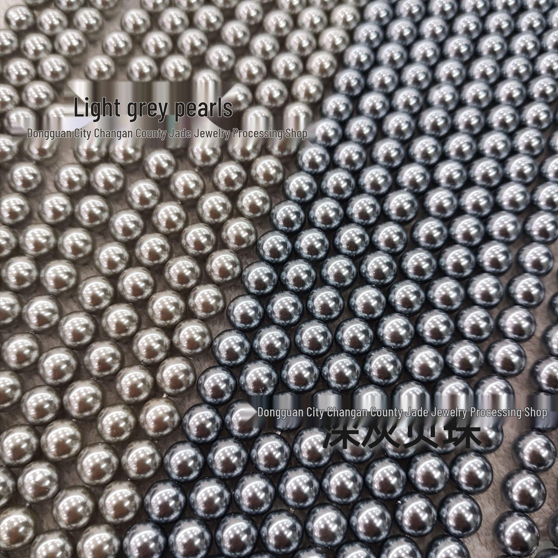 

Серые жемчужины Южных морей из ракушек для DIY украшений, аксессуары для ожерелий и браслетов 8mm/50 pcs темно-серого