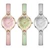 Premium Semi-Bracelet Watch Women'S Small Exquisite Light Luxury Niche Mini Bracelet Watch Green Watch