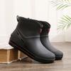 [One piece] Rain shoes men's short and medium non-slip waterproof shoes outdoor water boots warm fishing rain boots rubber shoes