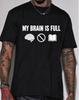 Unisex Lustiges Meme Grafik T-Shirt Low Energy Mode Aufdruck Rundhals Kurzarm Baumwolle Oversized Streetwear Oberteile Für Unisex