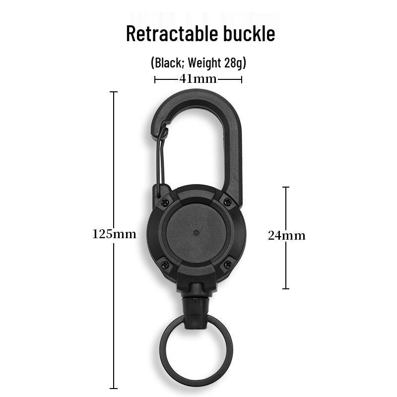 Adjustable Sport Spring Buckle for Backpacks: Water Bottle Clip & Keychain Holder