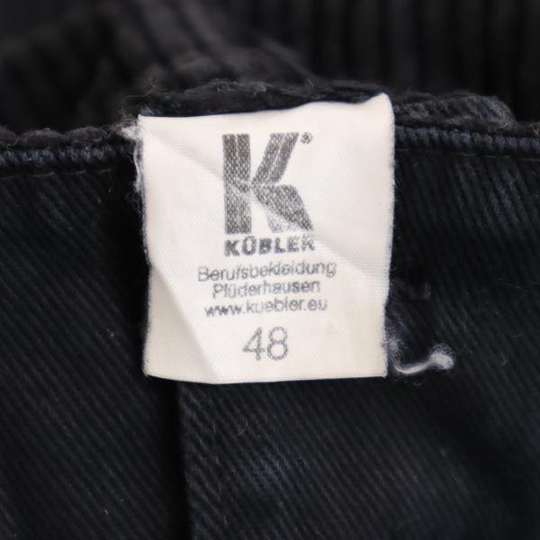 VINTAGE Black Corps Corduroy pants black Logger Pants Men's Used
