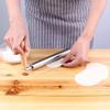 1pc Adjustable Rolling Pin, 304 Stainless Steel Heavy Duty Kitchen Rolling Pin with Ergonomic Handle for Perfectly Shaped Pastries, Dumplings