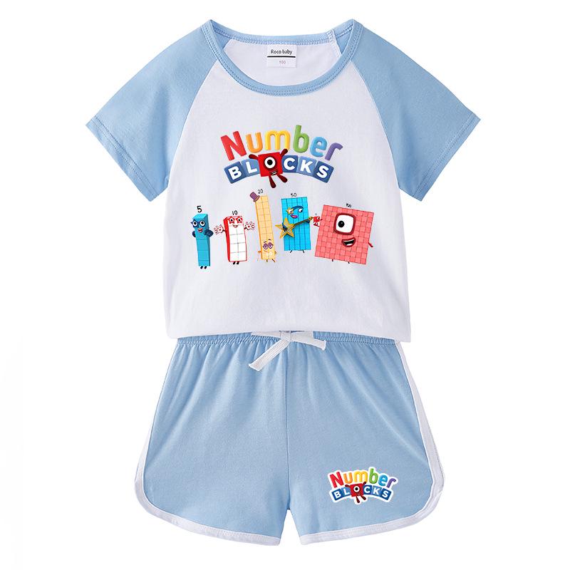 2025 Kids' Summer Clothing Set: Boys & Girls Short Sleeve T-shirt & Hot Pants - Casual Two-Piece Outfit