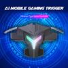 A1 Mobile Gaming Trigger Professional RGB Lighting Vibration Type Aim Shooting Game Controller Gamepad Pulse Key Button for Mobile Phone