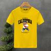 Walking Bear Print T-Shirt - Soft Breathable Short Sleeve Crew Neck Casual Top for Summer & Spring - men's Relaxed