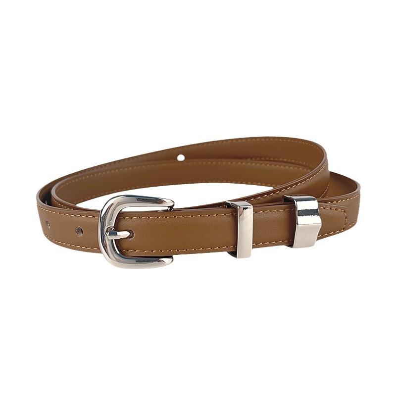 Women'S Leather Belt With Casual Pants Suit Dress Short Skirt Women'S Belt Waist Skinny